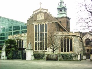 photo of All Hallows by the Tower's Church burial ground