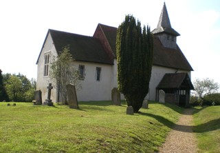 photo of Wisley's Church burial ground
