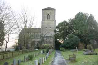 photo of St Giles Priory's Church burial ground