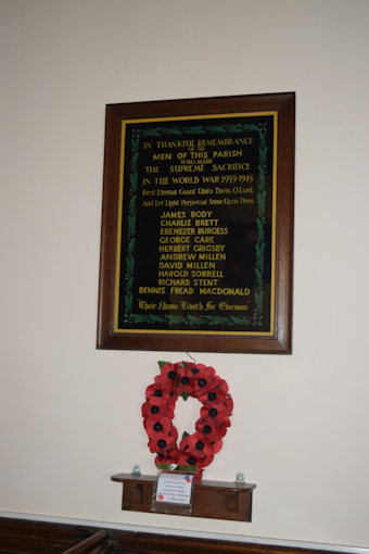 photo of St Mary (WW2 roll of honour)