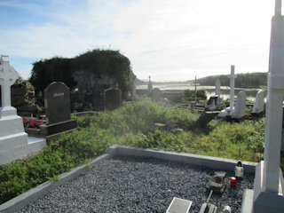 photo of Abbey's burial ground