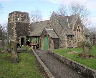 photo of Gogar Kirk's Church burial ground