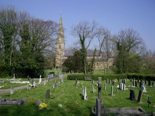 photo of Holy Trinity's Church burial ground