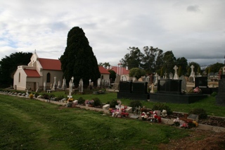 photo of St Joseph Catholic's Church burial ground