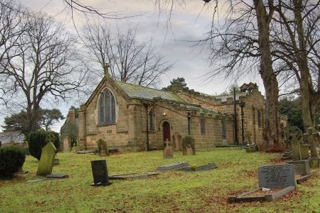 photo of St Cuthbert's Church burial ground