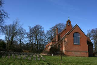 photo of St Audreys Hospital's Church burial ground