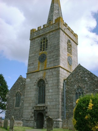 photo of St Keverne's Church burial ground