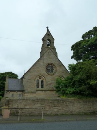 photo of Sacred Heart's Church burial ground