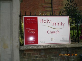 photo of Holy Trinity's Church burial ground