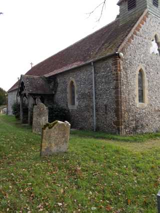 photo of Christ Church Portsdown's burial ground