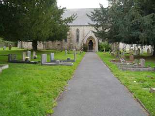 photo of Holy Trinity's Church burial ground