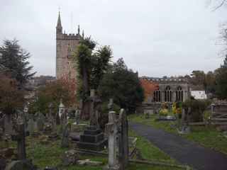 photo of Holy Trinity's Church burial ground