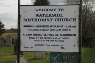 photo of Waterside Methodist's Church burial ground