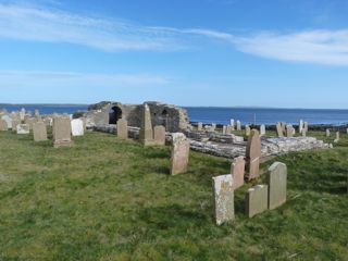 photo of Cross Kirk Tuquoy's Church burial ground