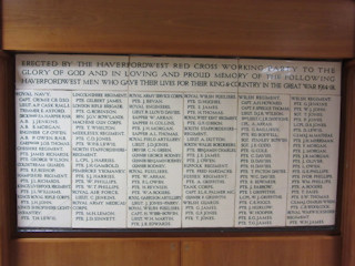 photo of Withybush Hospital War Memorial