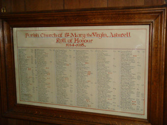 photo of St Mary (roll of honour)