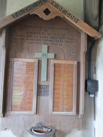 photo of St John the Baptist (roll of honour)