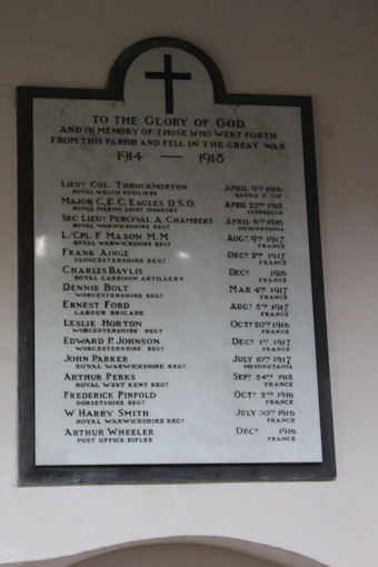 photo of St Peter (roll of honour)