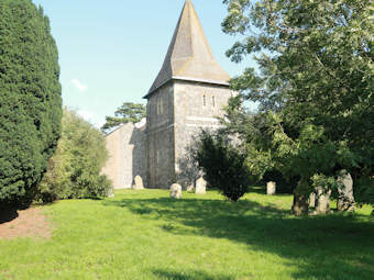 photo of St Laurence's Church burial ground