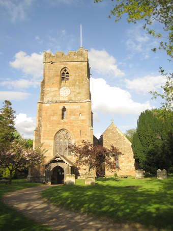 photo of St Edburga's Church burial ground