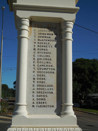 photo of WW1 Honour List