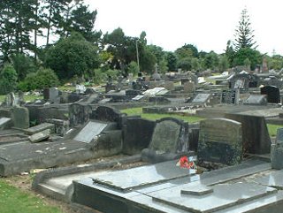 photo of Waikaraka Park's Church burial ground