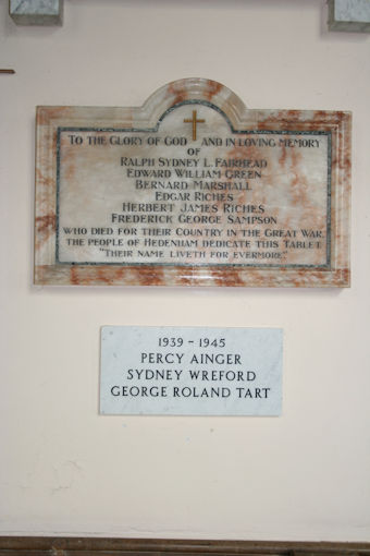 photo of St Peter (roll of honour)