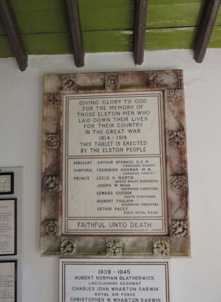 photo of All Saints (WW1 roll of honour)