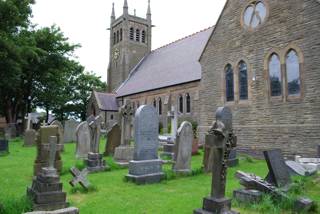 photo of All Hallows' Church burial ground