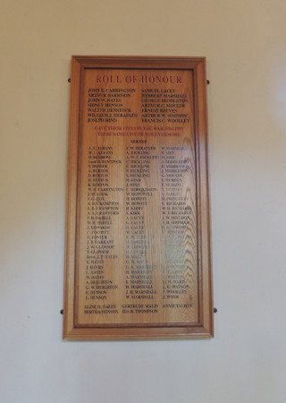 photo of All Saints (roll of honour)