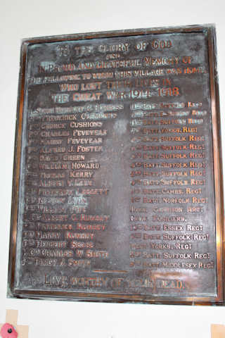 photo of St Lawrence (roll of honour)