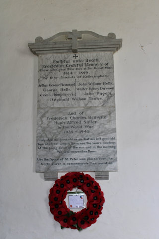 photo of St Peter (roll of honour)