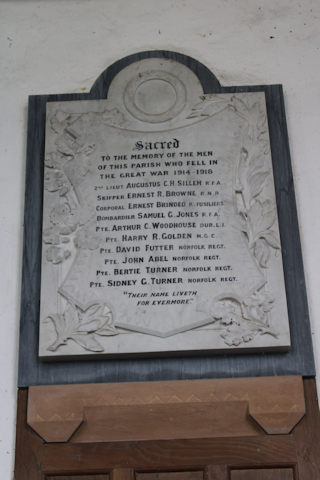 photo of St Margaret (roll of honour)