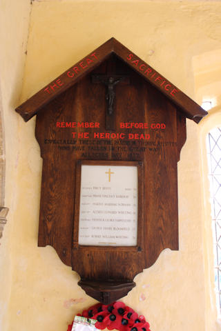 photo of All Saints (roll of honour)