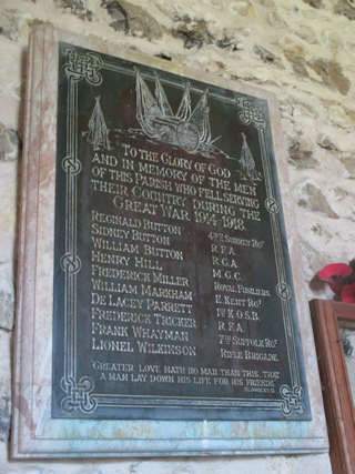 photo of St Botolph (roll of honour)