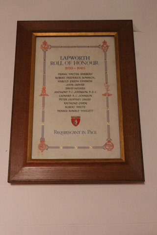 photo of St Mary the Virgin (WW2 roll of honour)