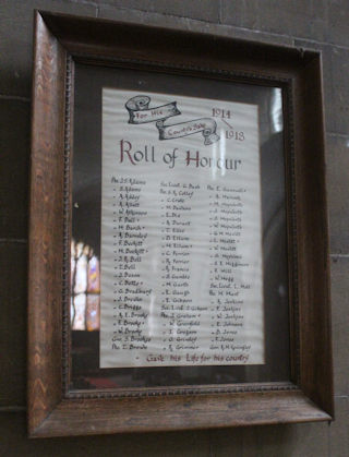 photo of St Michael and Our Lady (roll of honour)