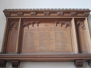 photo of St John the Baptist (roll of honour)