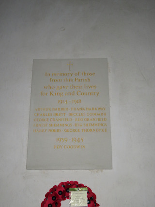 photo of St Margaret (roll of honour)