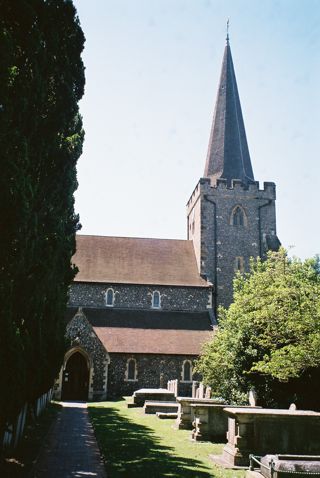 photo of St Andrew's Church burial ground