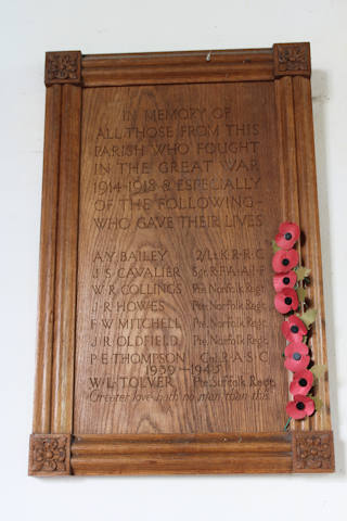 photo of St Peter and St Paul (roll of honour)