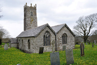 photo of St Adwena's Church burial ground