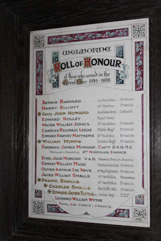 photo of All Saints (roll of honour)