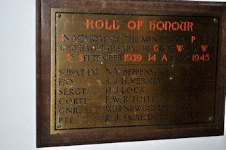 photo of St John the Baptist (roll of honour)