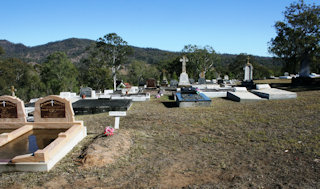 photo of St Mark Catholic's Church burial ground
