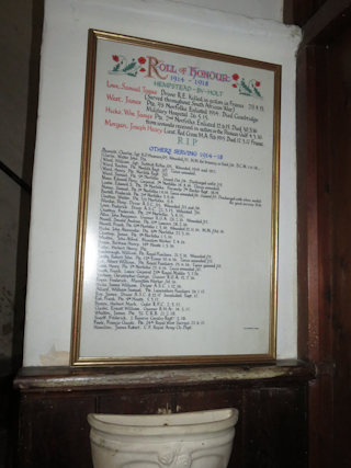 photo of All Saints (roll of honour)'s 