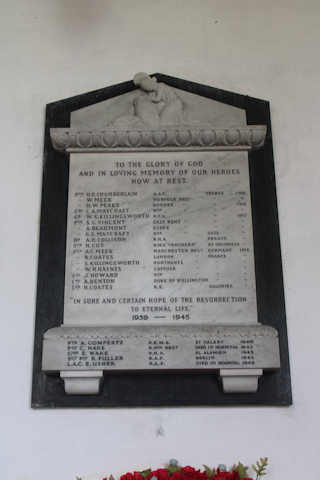 photo of St Margaret (roll of honour)