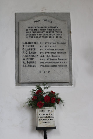 photo of St John the Baptist (roll of honour)'s 