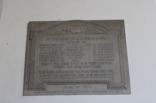 photo of St Margaret (roll of honour)