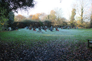 photo of St Andrew (behind)'s Church burial ground